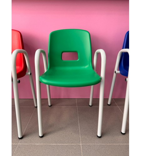 Cadeira Pré-Escolar com Braços - Verde